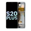 OLED Display mit Rahmen für Galaxy S20 Plus 5G (Service Pack) (Wolkenweiß)