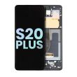 OLED Display mit Rahmen für Galaxy S20 Plus 5G (Service Pack) (Cosmic Black)