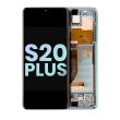 OLED Display mit Rahmen für Galaxy S20 Plus 5G (Service Pack) (Cloud Blue)