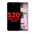 OLED Display mit Rahmen für Galaxy S20 5G (Aftermarket Plus) (Cloud Pink)