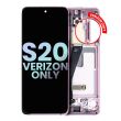 OLED Display mit Rahmen für Galaxy S20 5G (Service Pack) (Cloud Pink)