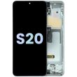 OLED Display mit Rahmen für Galaxy S20 (Service Pack) (Wolkenweiß)
