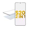 2 in 1 Front Glas mit OCA vormontiert für Samsung Galaxy S20