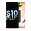 OLED Display mit Rahmen für Galaxy S10 Plus (Service Pack) (Flamingo Pink)