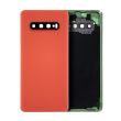 Rückglas mit Kameralinse für Galaxy S10 Plus (Service Pack) (Flamingo Pink)