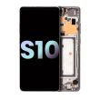 OLED Display mit Rahmen für Galaxy S10 5G (Service Pack) (Crown Silver)