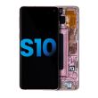 LCD Display mit Rahmen (ohne Fingerabdruck Sensor) für Galaxy S10