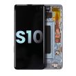 OLED Display mit Rahmen für Galaxy S10 (Service Pack) (Prism Blue)