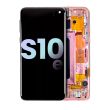 OLED Display mit Rahmen für Galaxy S10E (Service Pack) (Flamingo Pink)