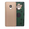 Rückglas mit Kameralinse für Galaxy S9 (ohne Logo) (Sunrise Gold)