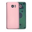 Rückglas mit Kameralinse für Galaxy S7 Rand (ohne Logo) (Rose Pink)