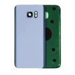 Rückglas mit Kameralinse für Galaxy S7 Rand (ohne Logo) (Coral Blue)