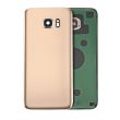 Rückglas mit Kameralinse für Galaxy S7 (ohne Logo) Rand (Gold)