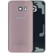 Rückglas für Samsung Galaxy S7 Rand (Service Pack) (Pink)