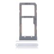 SIM-Kartenschacht Dual für Samsung Galaxy S7 Rand (Silber)