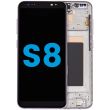 LCD Display mit Rahmen (ohne Fingerabdruck Sensor) für Galaxy S8 (Orchid Gray)