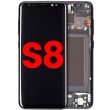 OLED Display mit Rahmen für Galaxy S8 (Aftermarket Plus) (Midnight Black)