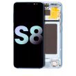 OLED Display mit Rahmen für Galaxy S8 (Service Pack) (Coral Blue)