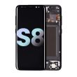 OLED Display mit Rahmen für Galaxy S8 (Service Pack) (Midnight Black)
