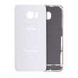 Rückglas ohne Kameralinse für Samsung Galaxy S6 Rand (Service Pack) (Weiß)