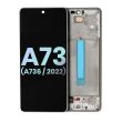 Oled Assembly mit Rahmen für Galaxy A73 5G (A736/ 2022) (Service Pack) (Grau)