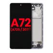 OLED Display mit Rahmen für Samsung A72 (A725/ 2021) (6.67") (Awesome Violet)