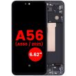 OLED Display mit Rahmen für Galaxy A56 5G (A566/ 2025) (6.62") (Graphit)