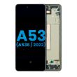 LCD Display mit Rahmen für Galaxy A53 5G (Aftermarket Incell) (Schwarz)