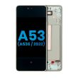 LCD Display mit Rahmen für Galaxy A53 5G (Aftermarket Incell) (Weiß)