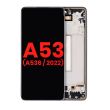 OLED Display mit Rahmen für Galaxy A53 5G (A536/ 2022) (6.36") (Schwarz)