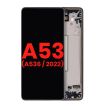 OLED Display mit Rahmen für Galaxy A53 5G (A536/ 2022) (6.46") (Schwarz)