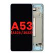 OLED Display mit Rahmen für Galaxy A53 5G (A536/ 2022) (6.46") (Blau)