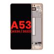 OLED Display mit Rahmen für Galaxy A53 5G ( A536/ 2022) (6.46") (Peach)