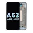 OLED Display mit Rahmen für Galaxy A53 5G (A536/ 2022) (Service Pack) (Blau)