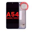 OLED Display mit Rahmen für Galaxy A54 5G (Aftermarket Plus) (Violet)