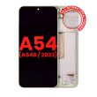 OLED Display mit Rahmen für Galaxy A54 5G (Aftermarket Plus) (Lime)