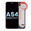 OLED Display mit Rahmen für Galaxy A54 5G (Service Pack) (Graphit)