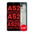 OLED Display mit Rahmen für Galaxy A52 4G (A526/ 2021) (A528/ 2021) (6.36")