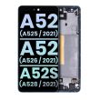 OLED Display mit Rahmen für Galaxy A52 4G (Service Pack) (Awesome Blue)