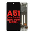 OLED Display mit Rahmen für Galaxy A51 5G (Non-Verizon 5G UW Rahmen) (6.46")