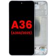 OLED Display mit Rahmen für Galaxy A36 5G (A366/ 2025) (Lavendel)