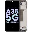 OLED Display mit Rahmen für Galaxy A36 5G (A366/ 2025) (Service Pack) (Schwarz)