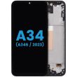 LCD Display mit Rahmen für Galaxy A34 5G (A346/ 2023) (Aftermarket : incell)