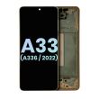 OLED Display mit Rahmen für Galaxy A33 5G (A336/ 2022) (Service Pack) (Peach)