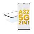 2 in 1 Front Glas mit OCA vormontiert für Samsung Galaxy A32 (A325/ 2021)