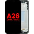 OLED Display mit Rahmen für Galaxy A26 5G (A266/ 2025) (Schwarz)