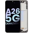 OLED Display mit Rahmen für Galaxy A26 5G (A266/ 2025) (Service Pack) (Schwarz)