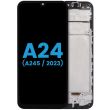 LCD Display mit Rahmen für Galaxy A24 4G (A245/ 2023) (Aftermarket : incell)