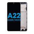 LCD Display mit Rahmen (ohne Fingerabdruck Sensor) für Galaxy A22 4G