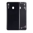 Rückglas mit Kameralinse für Galaxy A20 (A205/ 2019) (Schwarz)